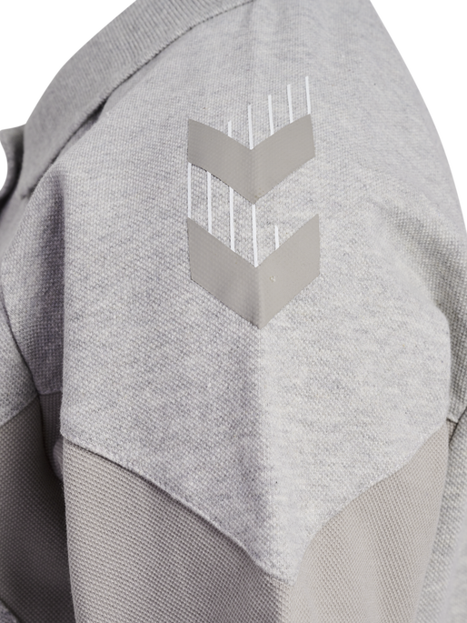hmlTRAVEL POLO WOMAN, LIGHT GREY MELANGE, packshot