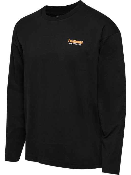 hmlLOOSE T-SHIRT L/S SW, BLACK hmlLOOSE T-SHIRT L/S SW, BLACK, packshot