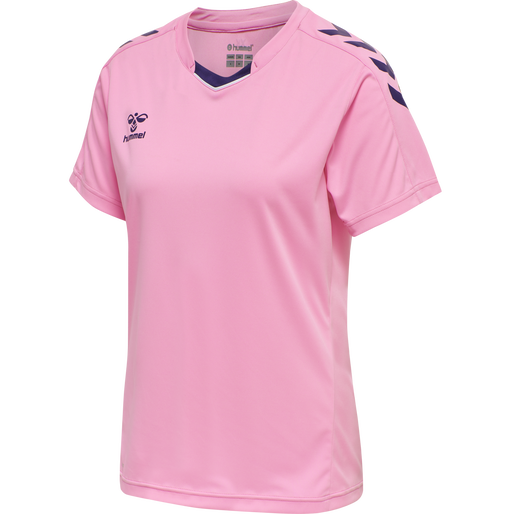 hmlCORE XK POLY JERSEY S/S WOMAN, COTTON CANDY hmlCORE XK POLY JERSEY S/S WOMAN, COTTON CANDY, packshot