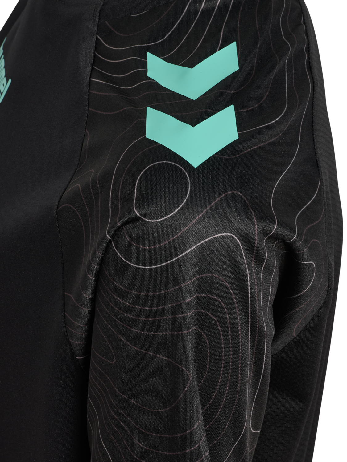 hmlBLAZE 2.0 TRAINING JERSEY KIDS, BLACK/POOL BLUE, packshot