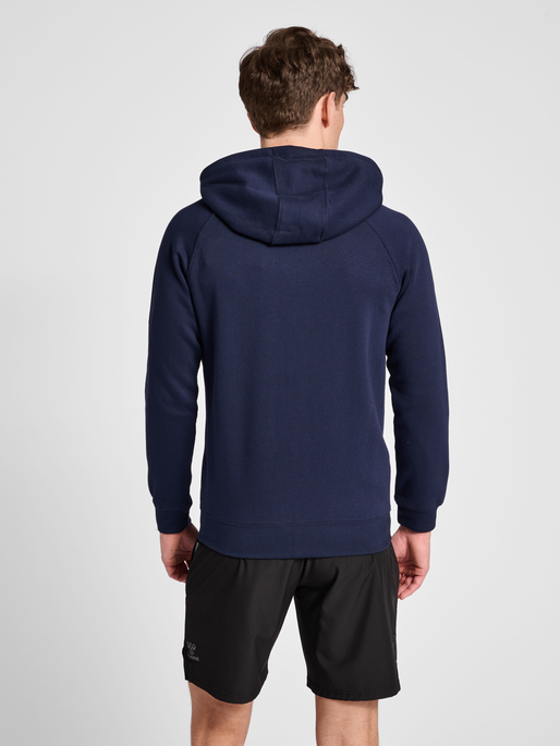 hmlRED HEAVY ZIP HOODIE, MARINE, model