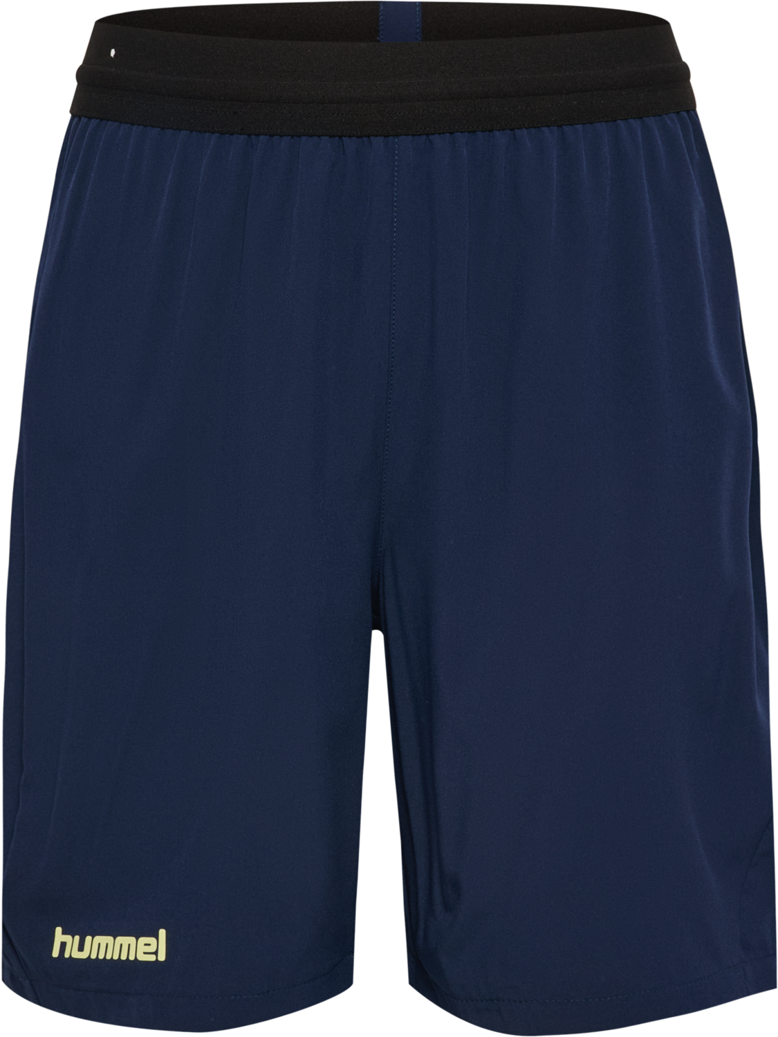 hmlBLAZE 2.0 TRAINING SHORTS KIDS, MARINE/SHADOW LIME, packshot