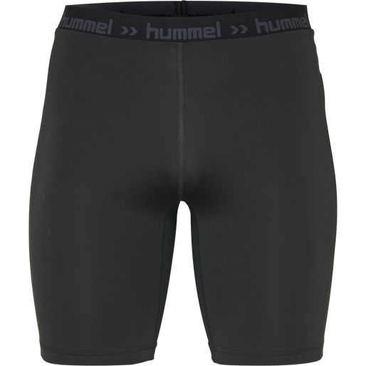 HUMMEL FIRST PERFORMANCE TIGHT SHORTS, BLACK, packshot