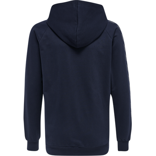 hmlMOVE GRID COTTON HOODIE KIDS, MARINE, packshot