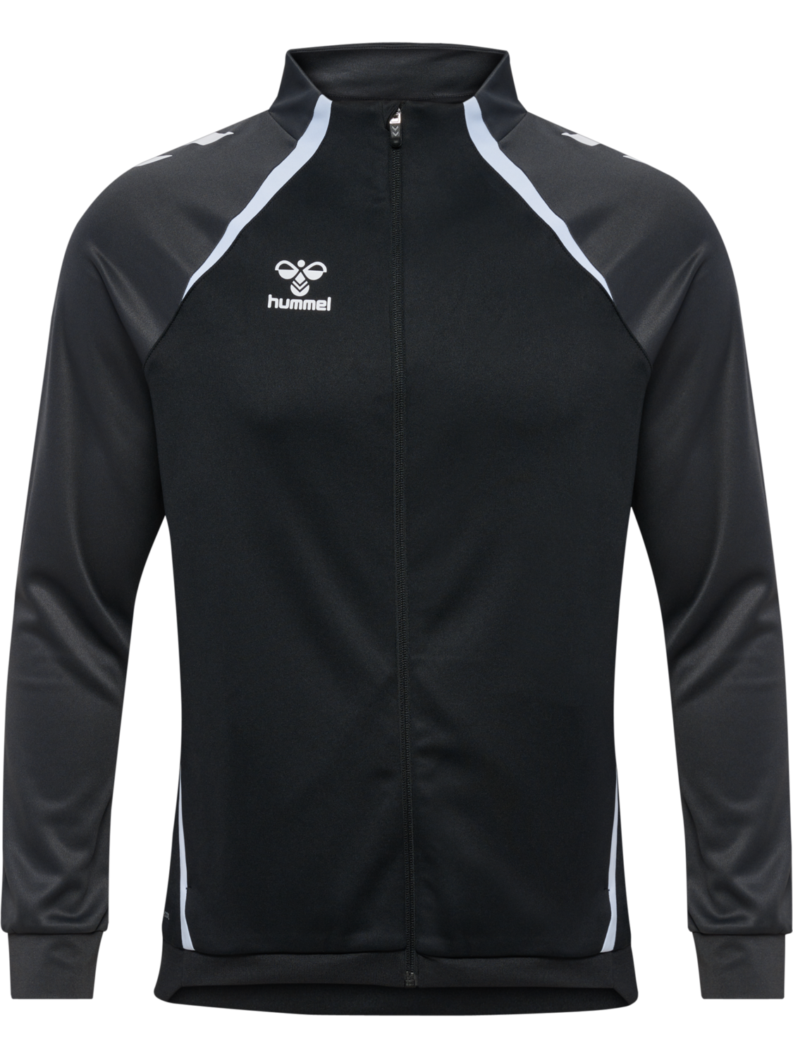 hmlLEAD 2.0 TRACK ZIP JACKET, BLACK/ASPHALT, packshot