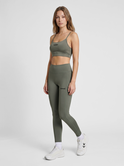 hmlPRIMA HW TIGHTS, CASTOR GRAY, model
