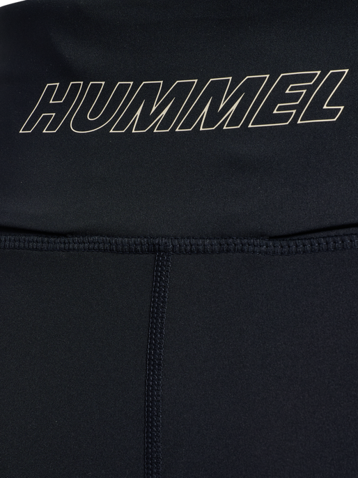 hmlCOURT MW POCKET TIGHTS SHORTS W, LIGHT GREY/BLACK hmlCOURT MW POCKET TIGHTS SHORTS W, LIGHT GREY/BLACK, packshot