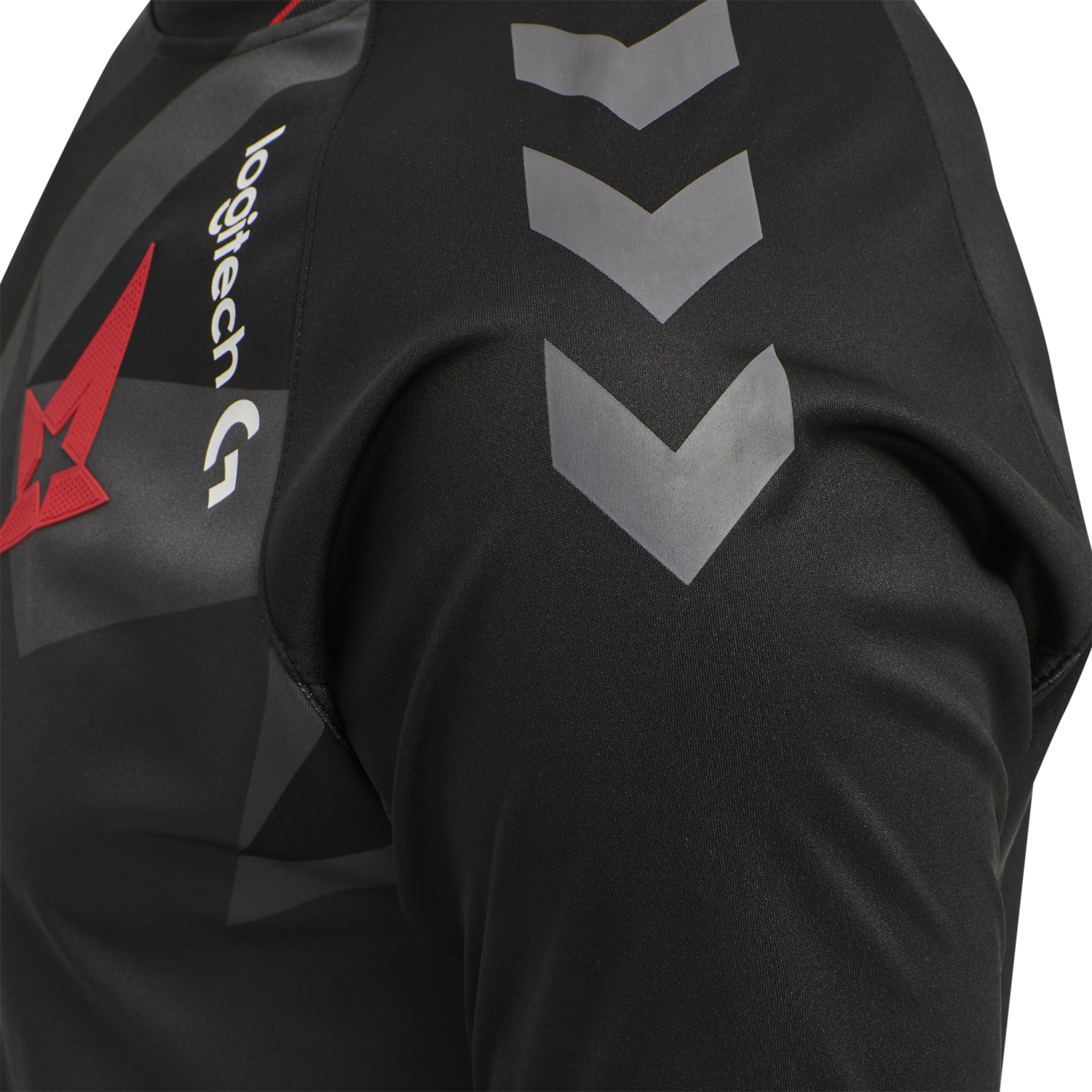 ASTRALIS 20/21 GAME JERSEY S/S_KIDS, BLACK W/LOGO, packshot