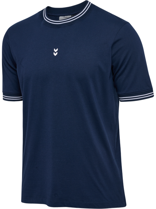 hmlPULSE RETRO T-SHIRT S/S, DRESS BLUES, packshot