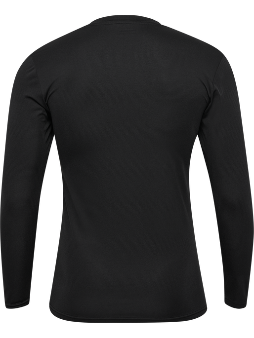 hmlBL ESSENTIAL TEE L/S, BLACK, packshot