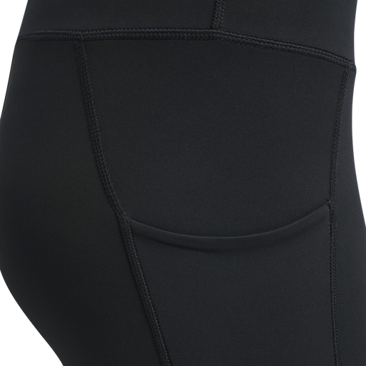 hmlMT MACI HIGH WAIST 7/8 TIGHTS, BLACK, packshot