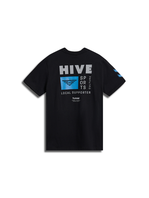 hmlHIVE MASON T-SHIRT, BLACK, packshot