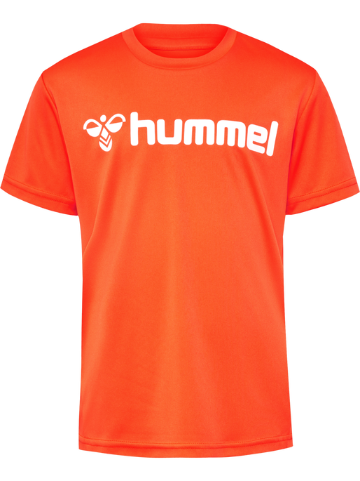 hmlLOGO JERSEY S/S KIDS, NASTURTIUM, packshot