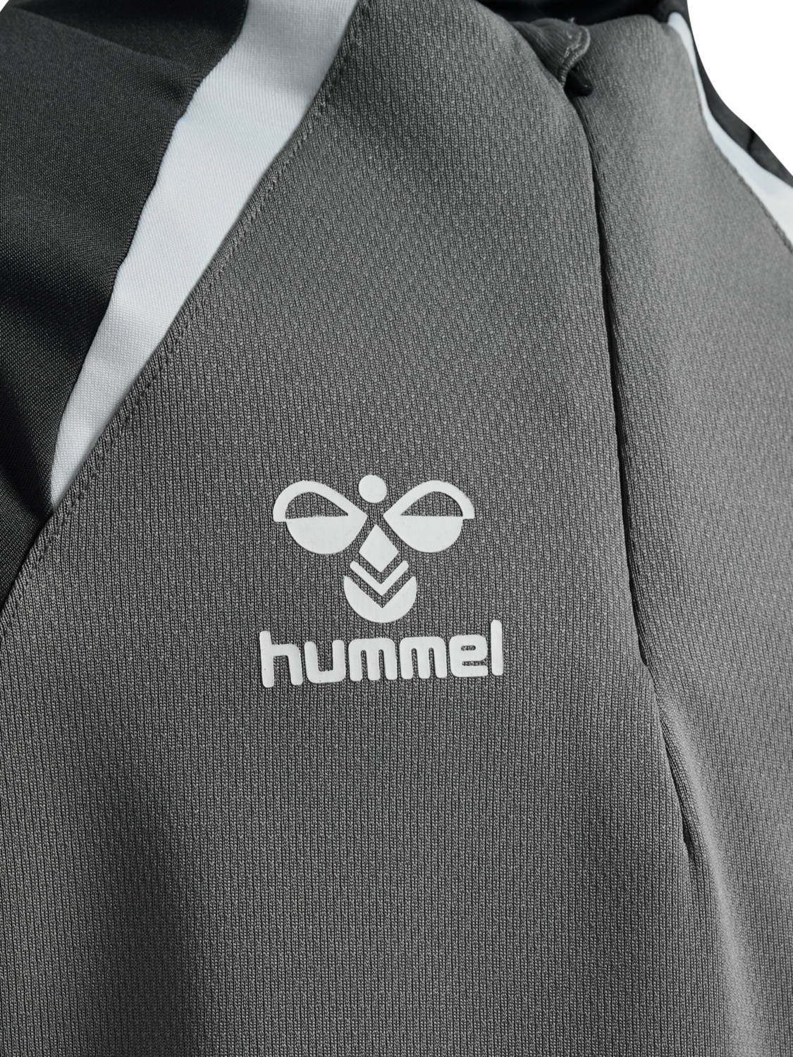 hmlLEAD 2.0 HALF ZIP KIDS, STEEL GRAY/ASPHALT, packshot