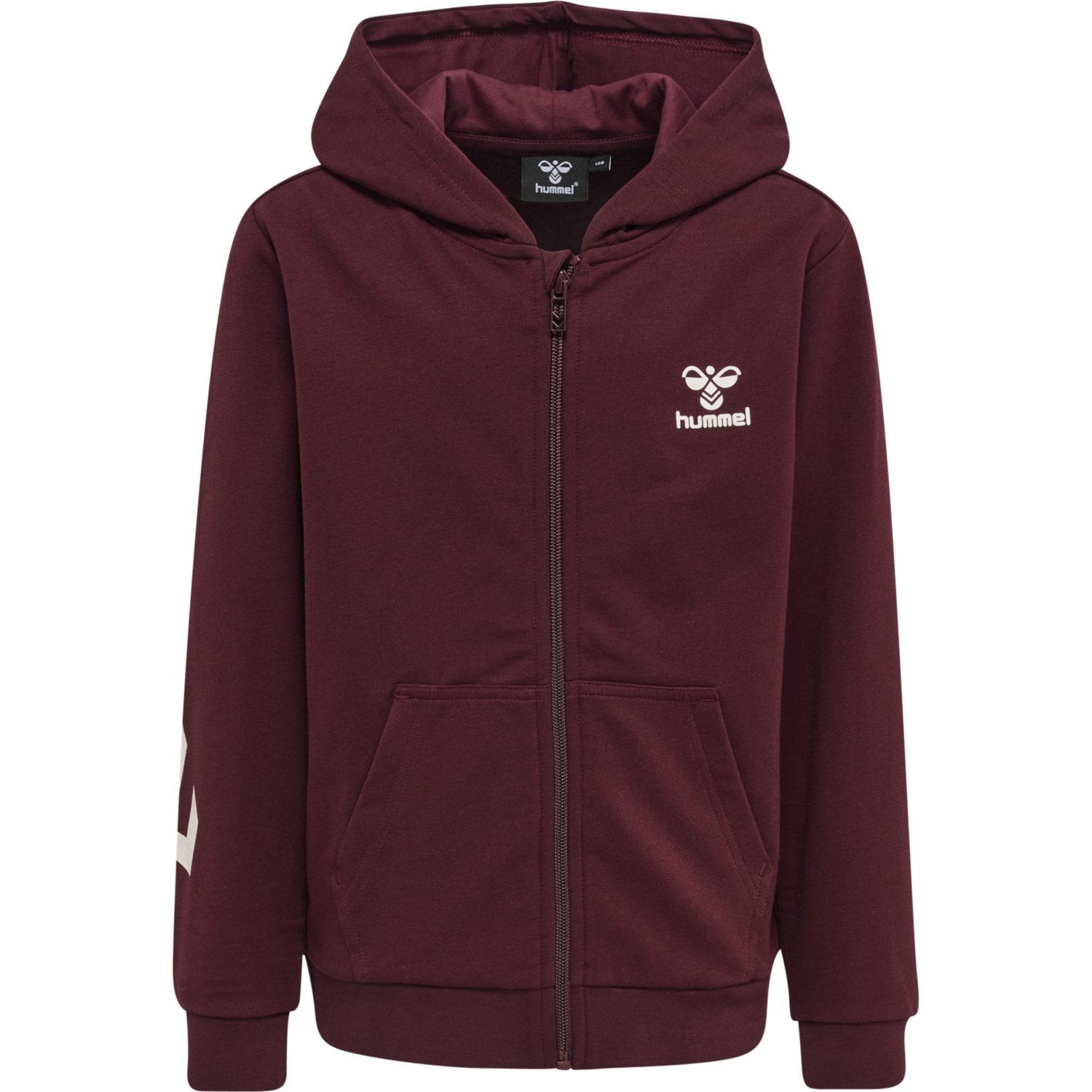 hmlTRECE ZIP HOODIE, WINDSOR WINE, packshot
