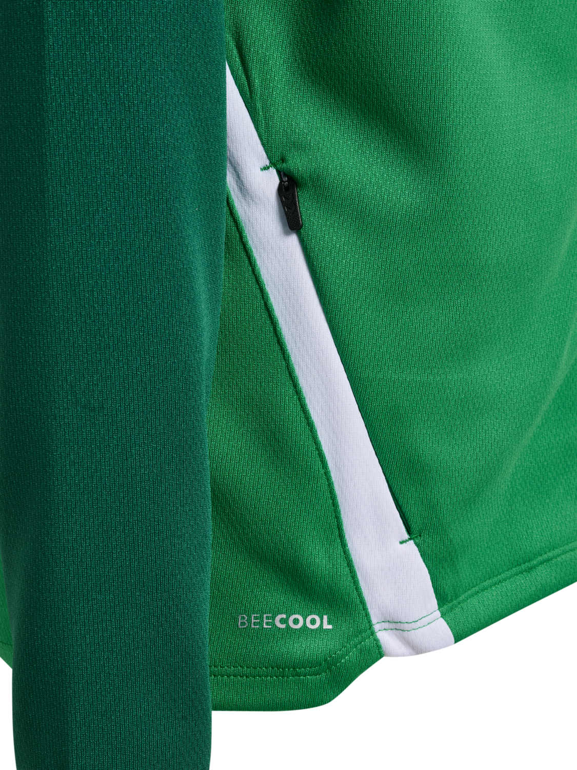 hmlLEAD 2.0 ZIP HOODIE KIDS, JELLY BEAN/EVERGREEN, packshot