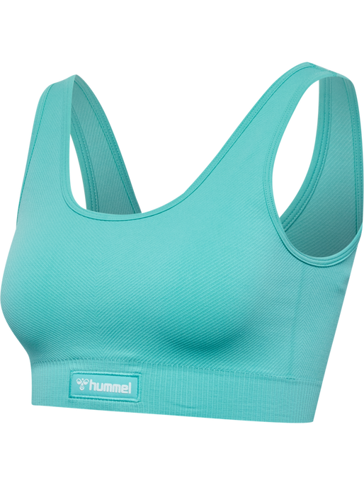 hmlALIVE SEAMLESS BRA, POOL BLUE hmlALIVE SEAMLESS BRA, POOL BLUE, packshot