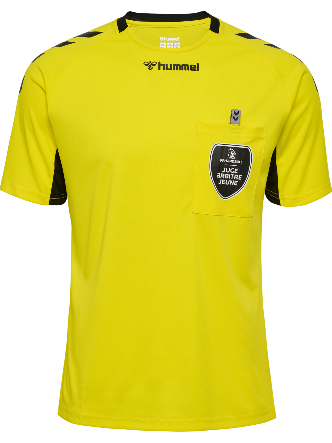 FFHB REFEREE YOUTH JERSEY S/S, BLAZING YELLOW W/O SPONSOR, packshot