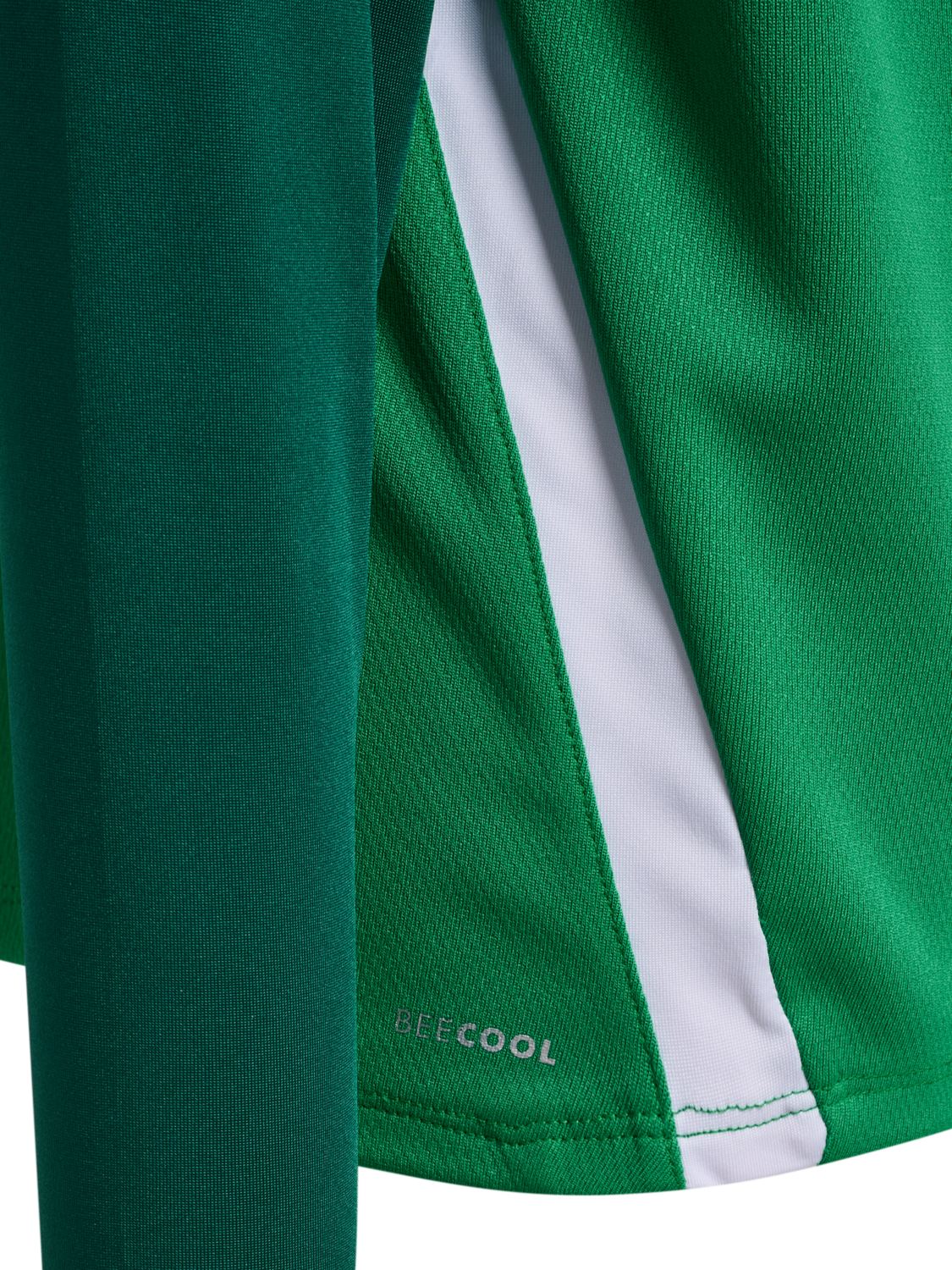 hmlLEAD 2.0 HALF ZIP KIDS, JELLY BEAN/EVERGREEN, packshot