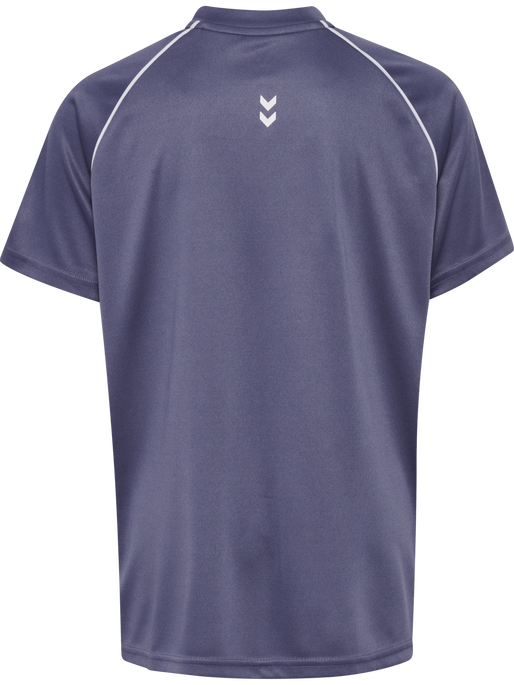 hmlJR GOAL PIPING T-SHIRT S/S, HERON hmlJR GOAL PIPING T-SHIRT S/S, HERON, packshot