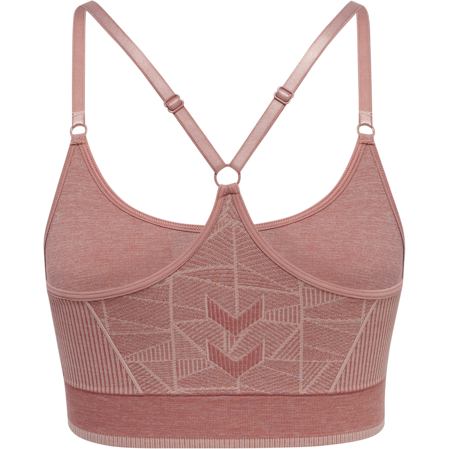 hmlMT ENERGY SEAMLESS SPORTS TOP, WITHERED ROSE/ROSE TAN MELANGE, packshot