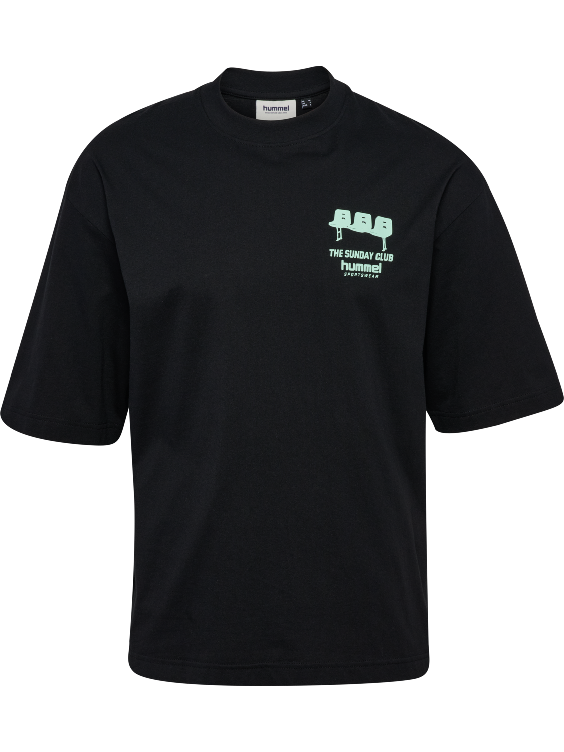 hmlOVERSIZED T-SHIRT S/S SUNDAY, BLACK, packshot