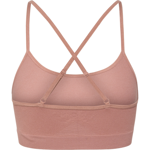 hmlJUNO 2 PACK SEAMLESS BRA, ASH ROSE, packshot