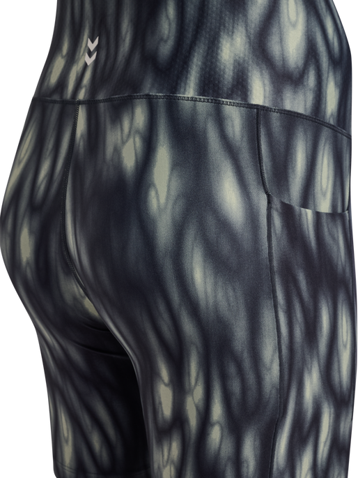 hmlHIIT AOP INTENSITY SHORT TIGHTS, SEAGRASS hmlHIIT AOP INTENSITY SHORT TIGHTS, SEAGRASS, packshot