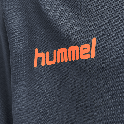 hmlPROMO KIDS POLY HOODIE, OMBRE BLUE/NASTURIUM, packshot