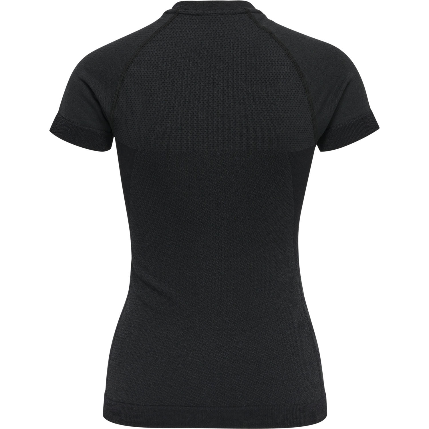 hmlCLEA SEAMLESS TIGHT T-SHIRT, BLACK MELANGE, packshot
