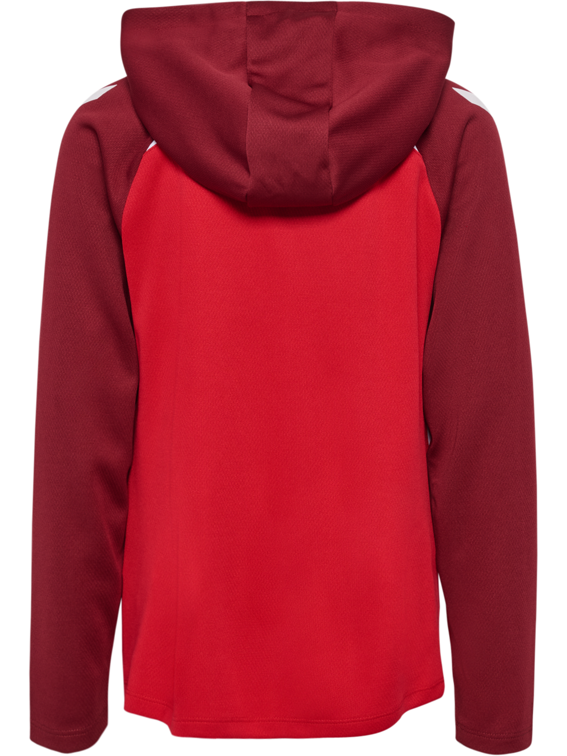 hmlLEAD 2.0 ZIP HOODIE KIDS, TRUE RED/MAROON, packshot