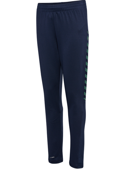 hmlSTALTIC TRAINING PANTS KIDS, MARINE/DUCK GREEN, packshot