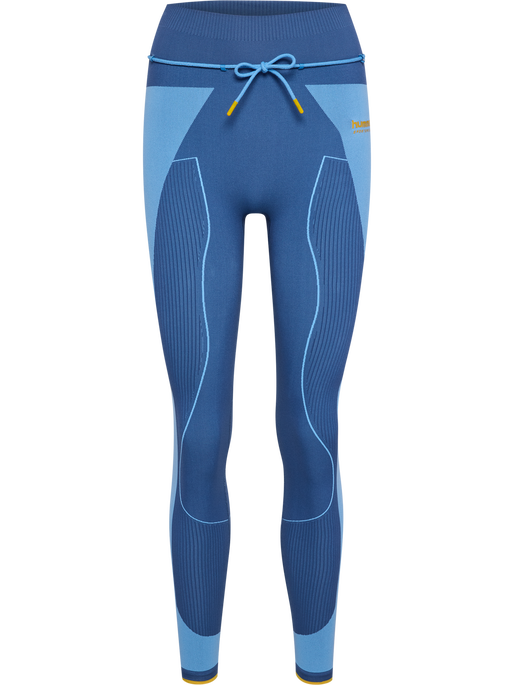 hmlSEAMLESS HIGH WAIST TIGHTS, DUTCH BLUE hmlSEAMLESS HIGH WAIST TIGHTS, DUTCH BLUE, packshot