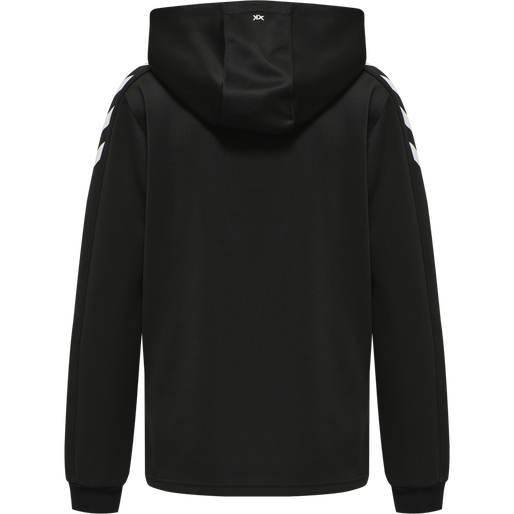 hmlCORE XK POLY ZIP HOOD SWEAT WOMA, BLACK/BLACK, packshot