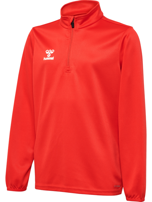 hmlESSENTIAL HALF-ZIP KIDS, TRUE RED, packshot