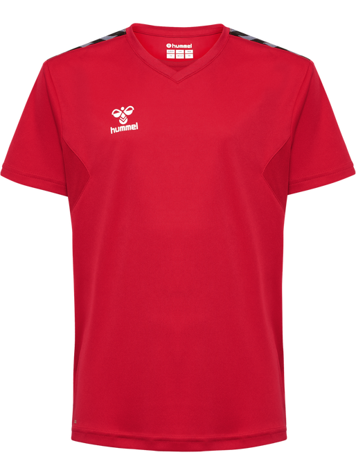 hmlAUTHENTIC PL JERSEY S/S KIDS, TRUE RED, packshot