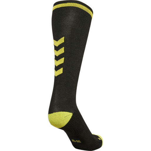 ELITE INDOOR SOCK HIGH, BLACK, packshot