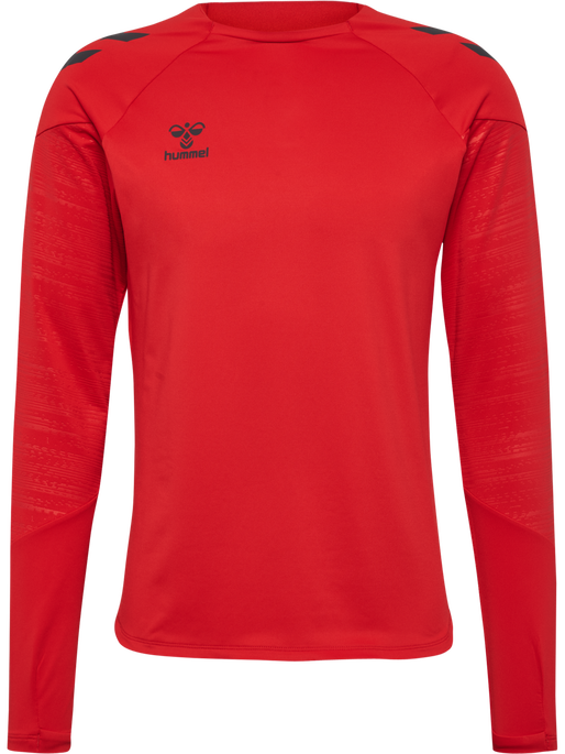 hmlPRO TRAINING CREW SWEAT, TRUE RED, packshot