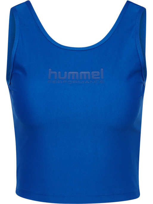hmlFAST CROPPED TOP, OLYMPIAN BLUE hmlFAST CROPPED TOP, OLYMPIAN BLUE, packshot