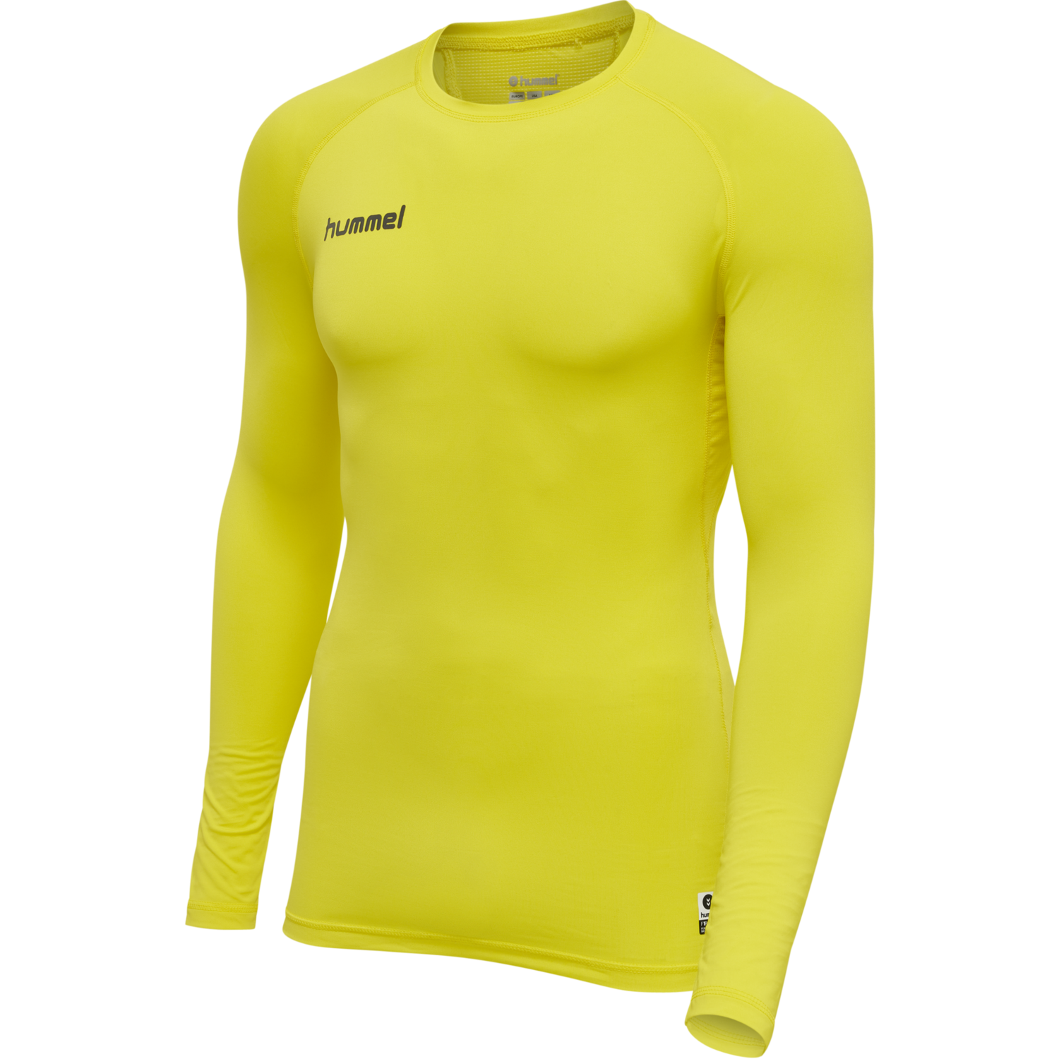 HML FIRST PERFORMANCE JERSEY L/S, BLAZING YELLOW, packshot