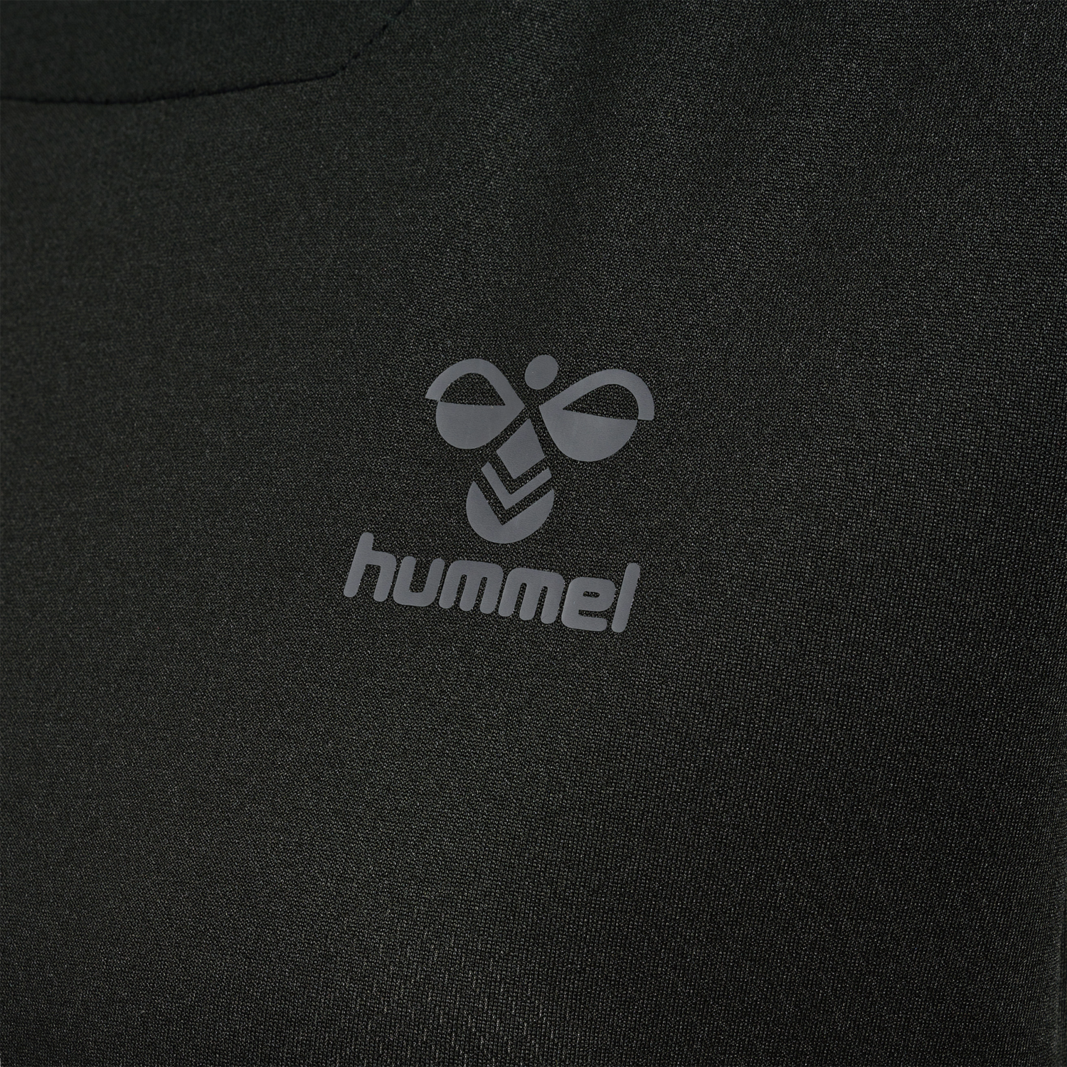 hmlONGRID POLY JERSEY S/S WO, JET BLACK/FORGED IRON, packshot