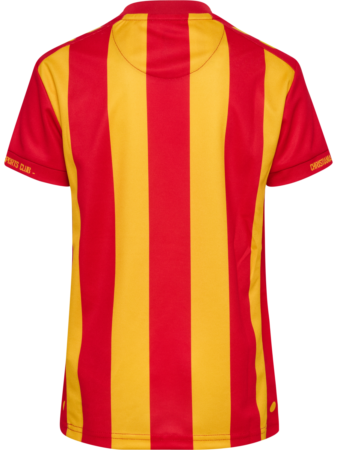 CSC 26/27 HOME JERSEY S/S KIDS, TRUE RED/SPORTS YELLOW W/SPONS, packshot