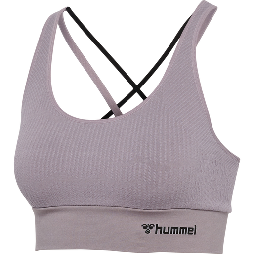 hmlMT FLOW SEAMLESS SPORTS TOP, MINIMAL GRAY, packshot