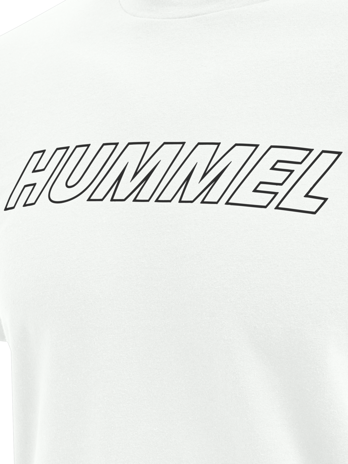 hmlTE CALLUM COTTON T-SHIRT, WHITE/ASPHALT, packshot