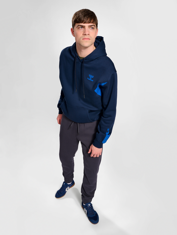 hmlACTIVE CO HOODIE, DRESS BLUES, model