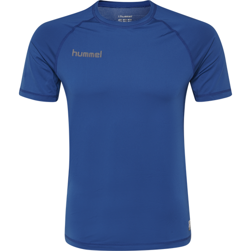 HUMMEL FIRST PERFORMANCE KIDS JERSEY S/S, TRUE BLUE, packshot