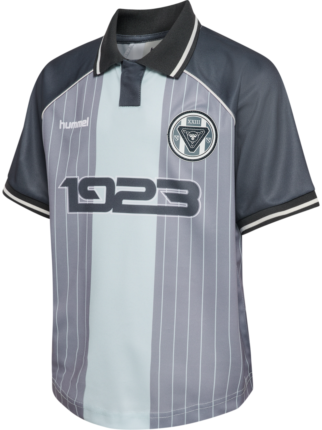 hmlJR LOOSE SOCCER JERSEY S/S, FLINT STONE, packshot
