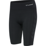 hmlCLEA SEAMLESS CYCLING SHORTS, BLACK MELANGE hmlCLEA SEAMLESS CYCLING SHORTS, BLACK MELANGE, packshot