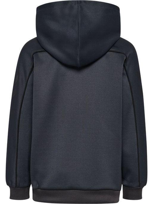 hmlJR INTERLOCK HOODIE, EBONY hmlJR INTERLOCK HOODIE, EBONY, packshot