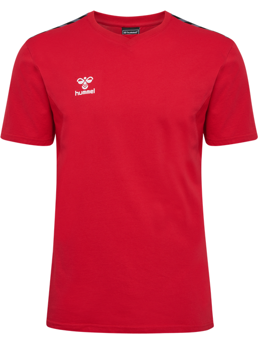 hmlAUTHENTIC CO T-SHIRT S/S, TRUE RED hmlAUTHENTIC CO T-SHIRT S/S, TRUE RED, packshot
